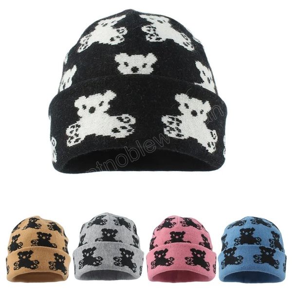 autumn winter fashion skullies & beanies for women girls jacquard weave bear cute hat wool knitted hat street hip hop skull cap, Blue;gray
autumn winter fashion skullies & beanies for women girls jacquard weave bear cute hat wool knitted hat street hip hop skull cap, Blue;gray