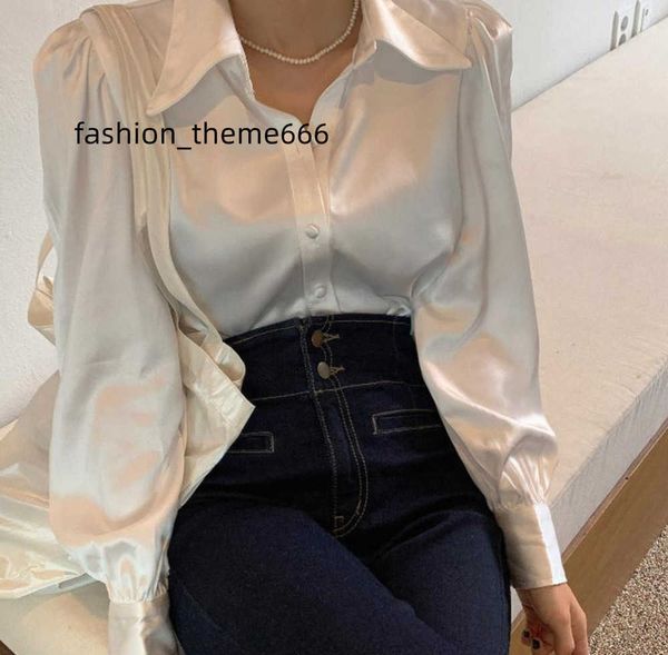 women's blouses shirts 2022 loose silk satin womens button up puff sleeve office solid shirt women white blouse blusas mujer
women's blouses shirts 2022 loose silk satin womens button up puff sleeve office solid shirt women white blouse blusas mujer