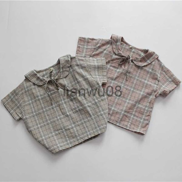 kids shirts children summer cotton linen shirts korean style preppy kids plaid blouses x0728, White;black
kids shirts children summer cotton linen shirts korean style preppy kids plaid blouses x0728, White;black