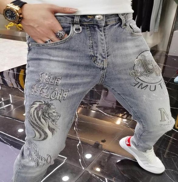 new jeans men039s heavy craft diamond printing fashion brand handsome casual slim pants streetwear motorcycle denim pants1163781, Blue
new jeans men039s heavy craft diamond printing fashion brand handsome casual slim pants streetwear motorcycle denim pants1163781, Blue