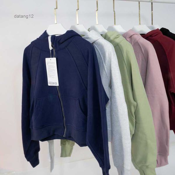 lu-05 yoga suit jacket autumn and winter plush women's sports loop thick loose casual sweater short fitness top, Black;brown
lu-05 yoga suit jacket autumn and winter plush women's sports loop thick loose casual sweater short fitness top, Black;brown