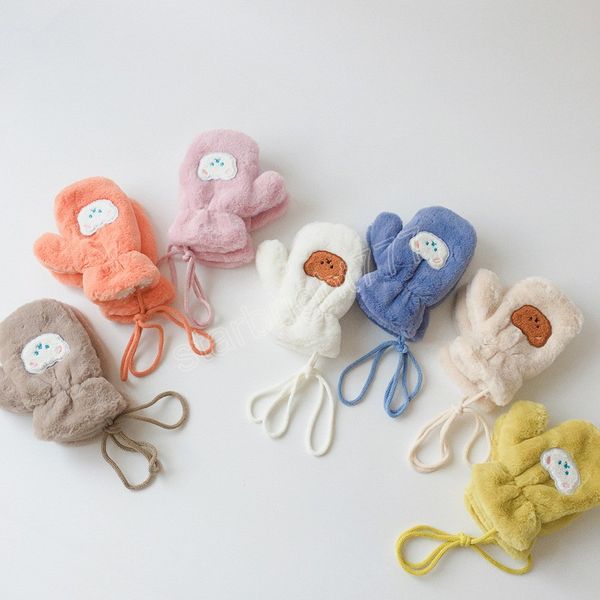 thick warm plush gloves for baby winter plus velvet mittens cartoon bear kids boys girls coral fleece full finger gloves, White
thick warm plush gloves for baby winter plus velvet mittens cartoon bear kids boys girls coral fleece full finger gloves, White