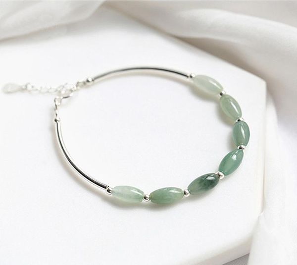 s925 sterling silver charm bracelet jade beads women fresh and simple original girlfriends jewelry niche design retro accessories9305007, Golden;silver
s925 sterling silver charm bracelet jade beads women fresh and simple original girlfriends jewelry niche design retro accessories9305007, Golden;silver