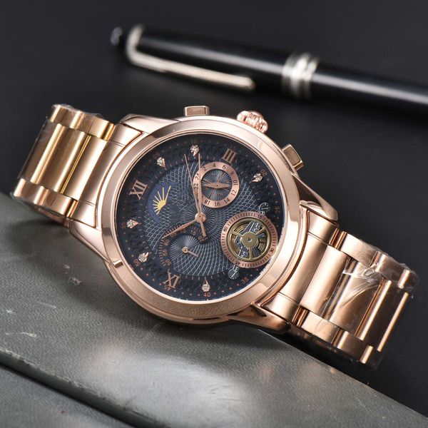 2023 men's quartz watch business fashion watch phl42mm sun moon watch luxury design all steel solid strap aa2, Slivery;golden
2023 men's quartz watch business fashion watch phl42mm sun moon watch luxury design all steel solid strap aa2, Slivery;golden
