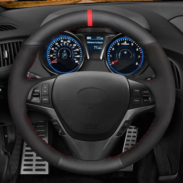 car steering wheel covers diy soft black genuine leather suede for hyundai genesis coupe 2010 2011 2012 2013 2014 2015-2016212q
car steering wheel covers diy soft black genuine leather suede for hyundai genesis coupe 2010 2011 2012 2013 2014 2015-2016212q