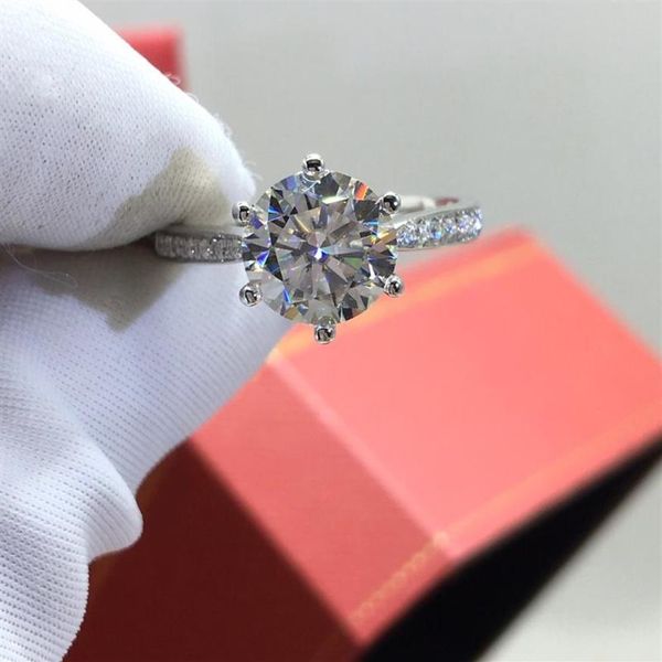 cluster rings inbeaut classic 6 925 silver round excellent cut 2 ct d color pass diamond test moissanite ring women wedding jewelr225f, Golden;silver
cluster rings inbeaut classic 6 925 silver round excellent cut 2 ct d color pass diamond test moissanite ring women wedding jewelr225f, Golden;silver