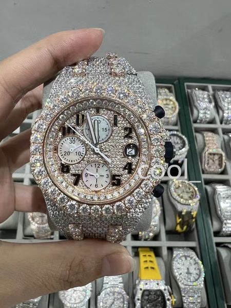 luxury mens watch for men designer movement watches diamond moissanite watch montre iced out watch automatic men's montre luxe mens lux, Slivery;brown
luxury mens watch for men designer movement watches diamond moissanite watch montre iced out watch automatic men's montre luxe mens lux, Slivery;brown