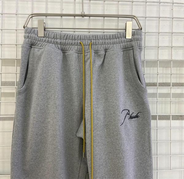 real pics embroidered trousers vintage drawstring terry sweatpants pants 4colors4000940, Black
real pics embroidered trousers vintage drawstring terry sweatpants pants 4colors4000940, Black