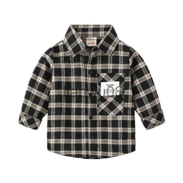 kids shirts plaid spring fall boys shirts british style toddler tshirt baby tees kids cotton children clothes x0728, White;black
kids shirts plaid spring fall boys shirts british style toddler tshirt baby tees kids cotton children clothes x0728, White;black