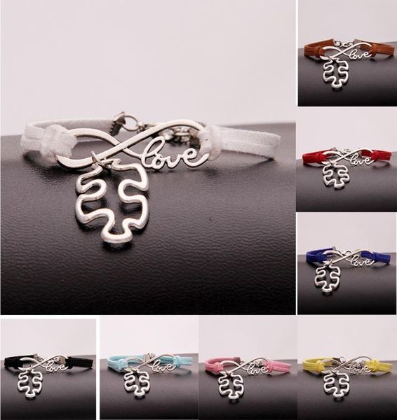autism awareness puzzle piece charm bracelets infinity love wish velvet rope wrap bangle for women men fashion friendship jewelry2130402, Golden;silver
autism awareness puzzle piece charm bracelets infinity love wish velvet rope wrap bangle for women men fashion friendship jewelry2130402, Golden;silver
