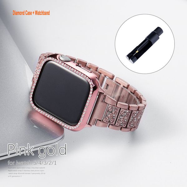 Apple Case + Watch Bracelet Band 40mm 41mm 44mm 45mm SE Series 8/7/6/5/4 3 with Glitter Bumper Case Women Jewelry Bling Diamond Rhinestone Metal Adjustable, Black
Apple Case + Watch Bracelet Band 40mm 41mm 44mm 45mm SE Series 8/7/6/5/4 3 with Glitter Bumper Case Women Jewelry Bling Diamond Rhinestone Metal Adjustable, Black