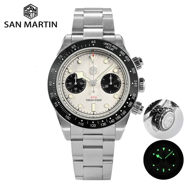 other watches san martin 40mm panda bb chronograph mens watch sports fashion style st1901 manual mechanical sapphire waterproof 100m bgw 9 2, Slivery;black
other watches san martin 40mm panda bb chronograph mens watch sports fashion style st1901 manual mechanical sapphire waterproof 100m bgw 9 2, Slivery;black