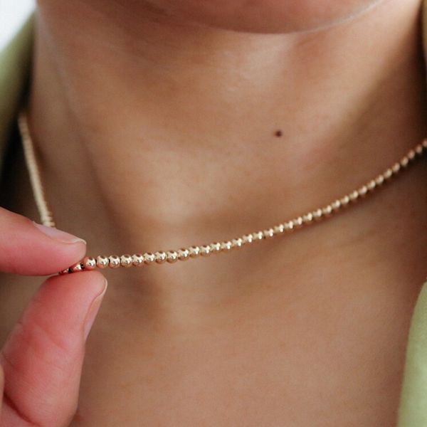 strands strings real 14k gold filled round bead necklace dainty choker handmade pendants tarnish resistant boho women jewelry 230729, Black
strands strings real 14k gold filled round bead necklace dainty choker handmade pendants tarnish resistant boho women jewelry 230729, Black
