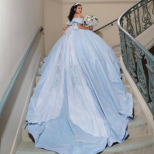 sky blue quinceanera dresses glitter sweetheart sequin applique ball gown sweet 16 dress sparkle 15 birthday party prom gown lace up, Blue;red
sky blue quinceanera dresses glitter sweetheart sequin applique ball gown sweet 16 dress sparkle 15 birthday party prom gown lace up, Blue;red