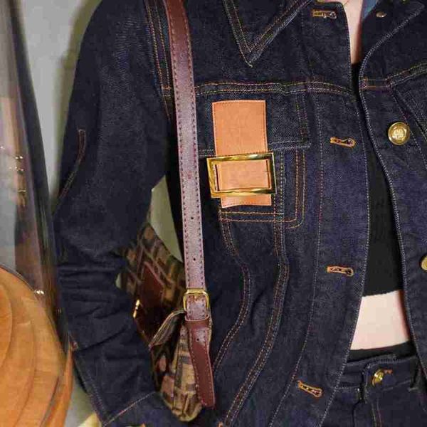 women's jackets designer womens denim double f woman short coats balms autumn spring style slim for lady jacket coat dae3, Black;brown
women's jackets designer womens denim double f woman short coats balms autumn spring style slim for lady jacket coat dae3, Black;brown
