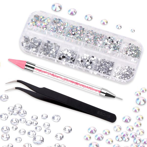 nail art decorations multisize nail rhinestones 3d crystal ab diamonds gems makeup beauty nail art decorations with picker dotting pen tweez, Silver;gold
nail art decorations multisize nail rhinestones 3d crystal ab diamonds gems makeup beauty nail art decorations with picker dotting pen tweez, Silver;gold
