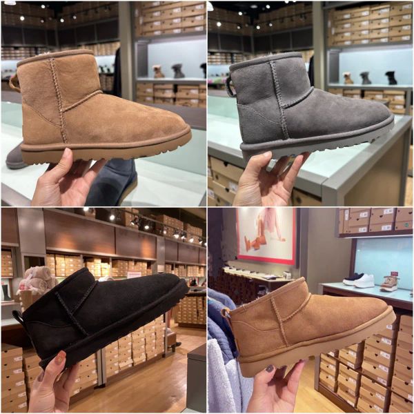 designer men snow boots ug mini women winter australia platform boot fur fluffy slipper ankle wool shoes sheepskin real leather classic mvb, Black
designer men snow boots ug mini women winter australia platform boot fur fluffy slipper ankle wool shoes sheepskin real leather classic mvb, Black