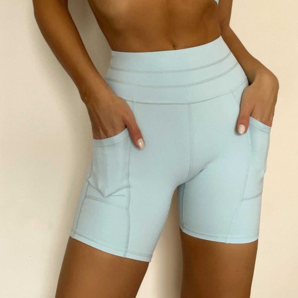 tight shorts yoga suit women's double pockets high waist hip lifting outdoor running sports shorts fitness suit women, White;red
tight shorts yoga suit women's double pockets high waist hip lifting outdoor running sports shorts fitness suit women, White;red