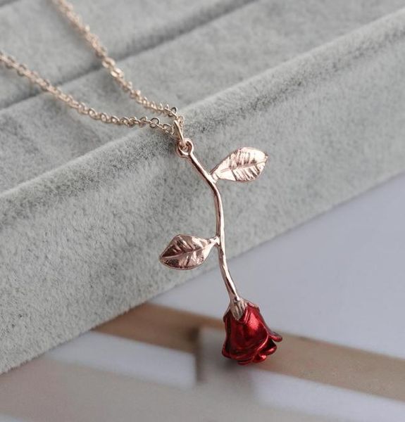 delicate handmade alloy red rose flower pendant necklace beauty gold silver plated charm valentine gifts women fashion jewelry8849577
delicate handmade alloy red rose flower pendant necklace beauty gold silver plated charm valentine gifts women fashion jewelry8849577