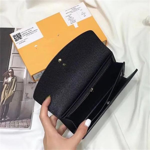 with box real leather multicolor coin purse long wallet card holder classic zipper pocket m60136, Red;black
with box real leather multicolor coin purse long wallet card holder classic zipper pocket m60136, Red;black
