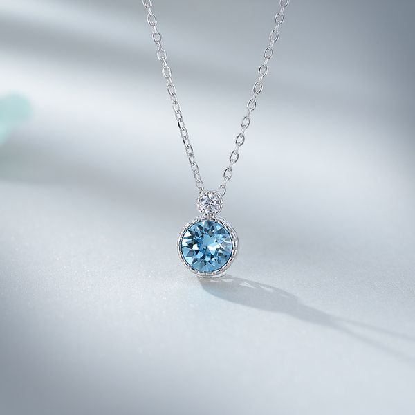 s925 blue pink austrian crystal pendant necklace for women men barbie choker necklaces collar chain jewelry gift, Silver
s925 blue pink austrian crystal pendant necklace for women men barbie choker necklaces collar chain jewelry gift, Silver