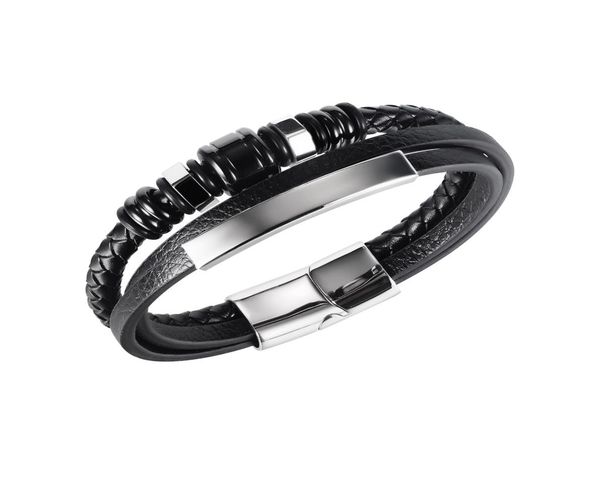 fashion multicolour braided leather bracelet men jewelry stainless steel male charm bangles for gifts9817044, Golden;silver
fashion multicolour braided leather bracelet men jewelry stainless steel male charm bangles for gifts9817044, Golden;silver