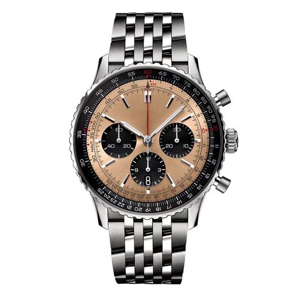 men s sports luxury watch chronology aviation series 1 luxury watch multifunctional chronology vk quartz 43mm leather strap blue black sapph, Slivery;brown
men s sports luxury watch chronology aviation series 1 luxury watch multifunctional chronology vk quartz 43mm leather strap blue black sapph, Slivery;brown