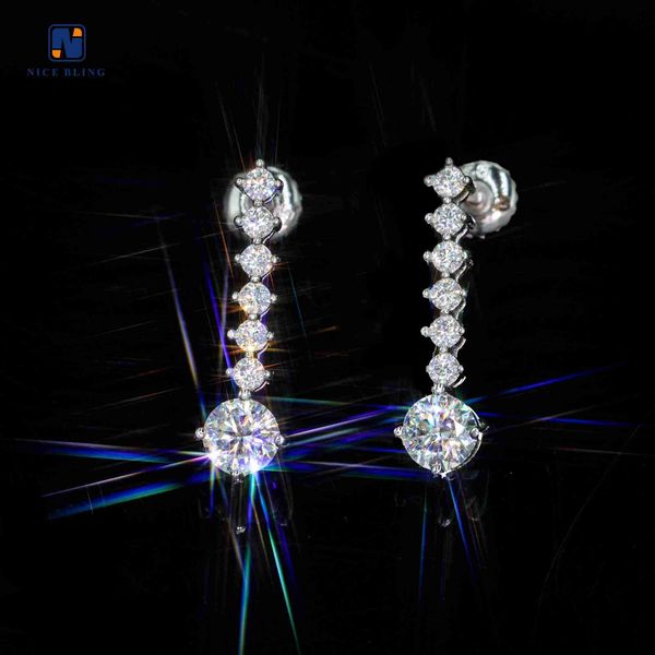 designer jewelry custom iced out 925 sterling silver earrings hip hop moissanite earrings seven drop diamond stones screw back earrings, Golden
designer jewelry custom iced out 925 sterling silver earrings hip hop moissanite earrings seven drop diamond stones screw back earrings, Golden