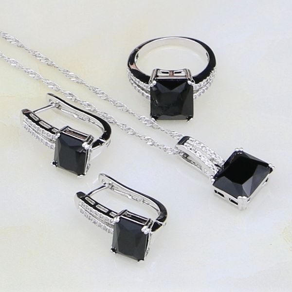 wedding jewelry sets 925 silver black stones white cubic zirconia costume for women anniversary earrings ring pendant necklace 230729, Slivery;golden
wedding jewelry sets 925 silver black stones white cubic zirconia costume for women anniversary earrings ring pendant necklace 230729, Slivery;golden