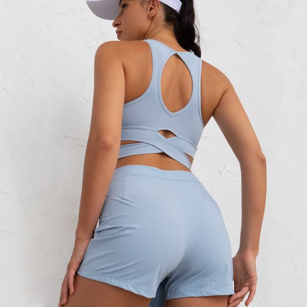 nude tight fitness suit women's cross hem sports bra breathable short skirt cross waist yoga pants, White;red
nude tight fitness suit women's cross hem sports bra breathable short skirt cross waist yoga pants, White;red
