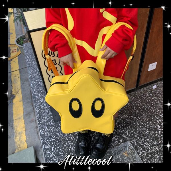 school bags alittlecool viintage y2k yellow big eyes cartoon star shoulder bag cute girl pu leather backpack waterproof travel schoolbag 230
school bags alittlecool viintage y2k yellow big eyes cartoon star shoulder bag cute girl pu leather backpack waterproof travel schoolbag 230