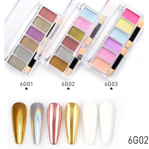 nail glitter 1box6color magic mirror solid chrome pigment holographic solid eyeshadow aurora glitter powder palette for uv gel nails d413 23, Silver;gold
nail glitter 1box6color magic mirror solid chrome pigment holographic solid eyeshadow aurora glitter powder palette for uv gel nails d413 23, Silver;gold