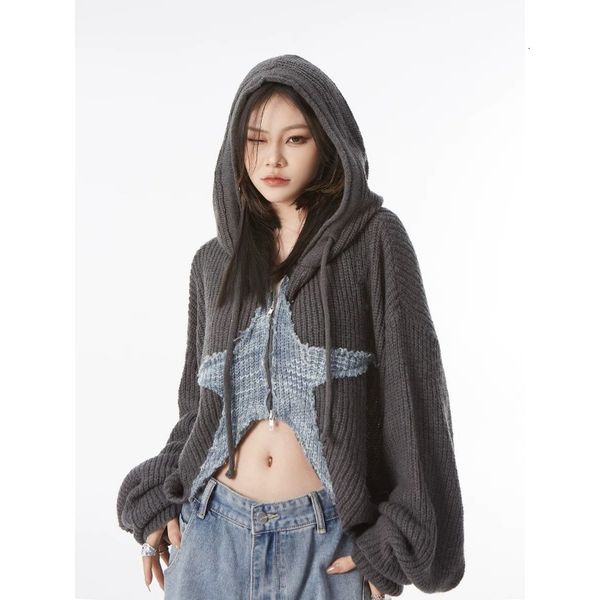 women's knits tees deeptown y2k vintage cropped star sweater women korean style grunge knit cardigan kpop zipper knitwear gyaru streetw, White
women's knits tees deeptown y2k vintage cropped star sweater women korean style grunge knit cardigan kpop zipper knitwear gyaru streetw, White