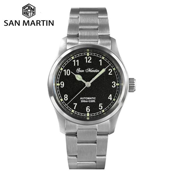 other watches san martin simple men watch 37mm pilot miyota 8215 classic military explore automatic mechanical waterproof 100m 230729, Slivery;black
other watches san martin simple men watch 37mm pilot miyota 8215 classic military explore automatic mechanical waterproof 100m 230729, Slivery;black