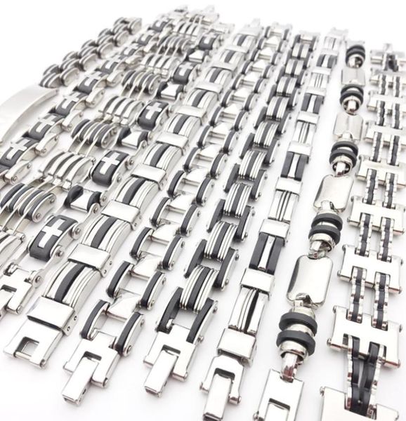 10pcs stainless steel link chain bracelets men039s mix style fashion silver color exquisite classic whole lot bulk jewelry 1489834, Black
10pcs stainless steel link chain bracelets men039s mix style fashion silver color exquisite classic whole lot bulk jewelry 1489834, Black