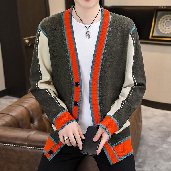men's sweaters fashion 2023 autumn casual cardigan streetwear wool pullover youth single breasted v-neck coats man clothing, White;black
men's sweaters fashion 2023 autumn casual cardigan streetwear wool pullover youth single breasted v-neck coats man clothing, White;black