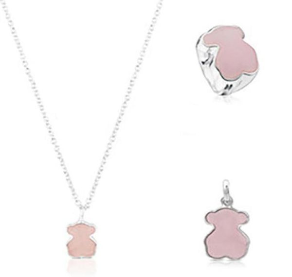 2019 100 925 sterling silver sweet bear ring rose quartz clavicle chain bear necklace pendant10321478165211, Black
2019 100 925 sterling silver sweet bear ring rose quartz clavicle chain bear necklace pendant10321478165211, Black