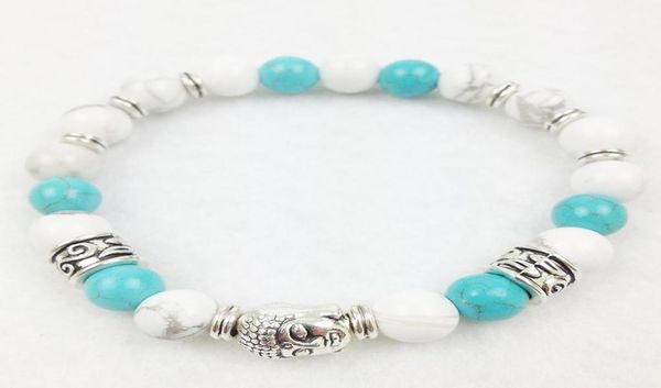 sn0276 whole new design buddha with 8mm white turquoise bracelet trendy yoga bracelet for women 3523972, Black
sn0276 whole new design buddha with 8mm white turquoise bracelet trendy yoga bracelet for women 3523972, Black