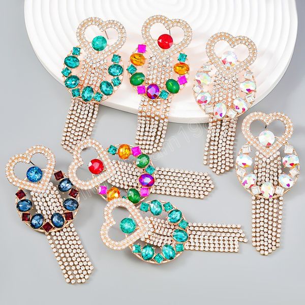 shiny rhinestone heart shaped round dangle earrings for women fashion jewelry party earrings accessories, Silver
shiny rhinestone heart shaped round dangle earrings for women fashion jewelry party earrings accessories, Silver