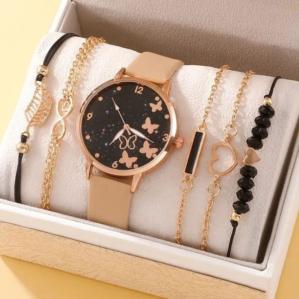 wristwatches women fashion casual leather belt watches ladies starry sky butterfly dial quartz wristwatches dress clock reloj mujer 230729, Slivery;brown
wristwatches women fashion casual leather belt watches ladies starry sky butterfly dial quartz wristwatches dress clock reloj mujer 230729, Slivery;brown
