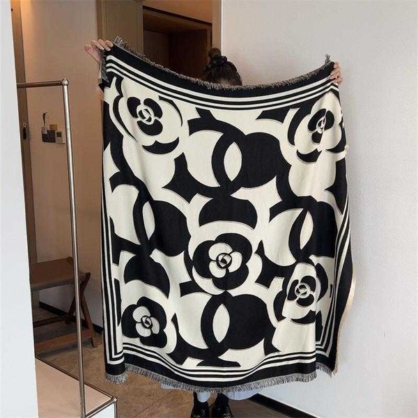black white camellia flower imitation cashmere large square scarf women's new style with four side whiskers and a for warmth protection, Blue;gray
black white camellia flower imitation cashmere large square scarf women's new style with four side whiskers and a for warmth protection, Blue;gray