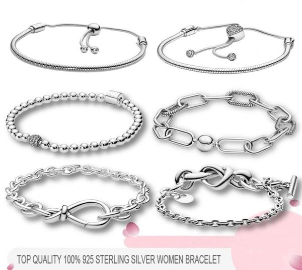 100% 925 sterling silver bracelets for women fashion luxury link chain bracelet fit charms beads fine jewelry gift send dust bag gift6459934, Black
100% 925 sterling silver bracelets for women fashion luxury link chain bracelet fit charms beads fine jewelry gift send dust bag gift6459934, Black