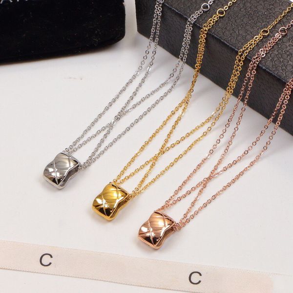 brand necklace diamond checkered necklace classic designer jewelry for women rose gold and white gold pendant 316l titanium steel luxury cha, Golden;silver
brand necklace diamond checkered necklace classic designer jewelry for women rose gold and white gold pendant 316l titanium steel luxury cha, Golden;silver