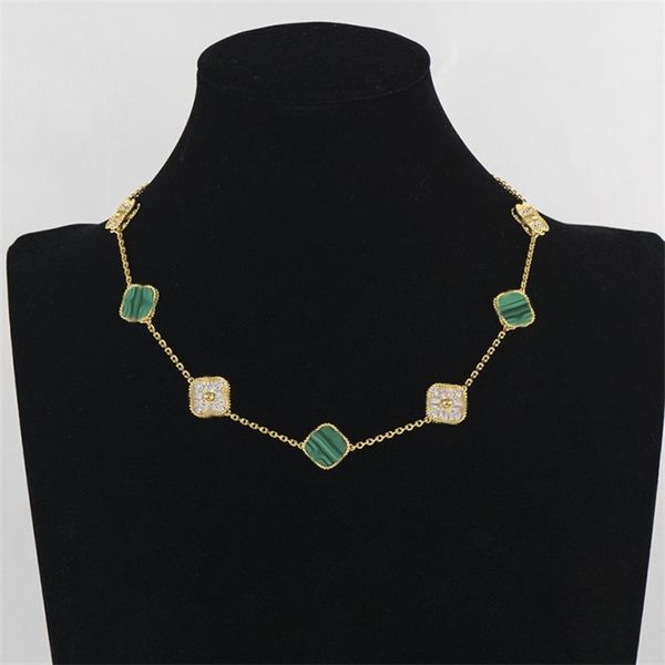 designer necklace van clover necklace gold pendant 10 four leaf diamond long chain jewellery titanium silver pated multicolor luxury classic
designer necklace van clover necklace gold pendant 10 four leaf diamond long chain jewellery titanium silver pated multicolor luxury classic
