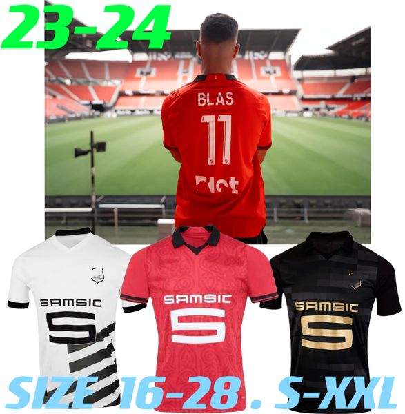 22 23 24 rennes stade rennais soccer jerseys 22 2023 2024 sulemana terrier guirassy laborde doku tait bourigeaud santamaria maillots de foot, Black
22 23 24 rennes stade rennais soccer jerseys 22 2023 2024 sulemana terrier guirassy laborde doku tait bourigeaud santamaria maillots de foot, Black