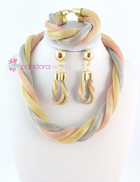 brand new indian necklace bracelet earrings jewelry set three colors gold plated chunky wedding jewellry sets2092549, Black
brand new indian necklace bracelet earrings jewelry set three colors gold plated chunky wedding jewellry sets2092549, Black