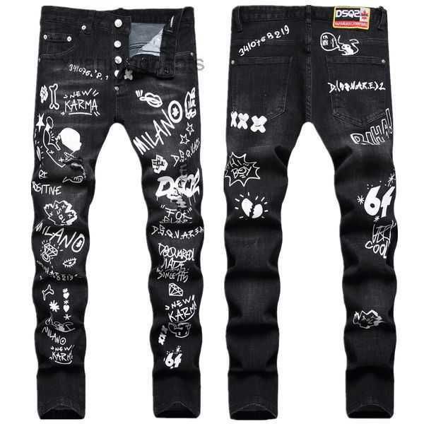 jeans stree dsquare luxury denim men dsquare embroidery pants fashion holes clothing xdqd, Blue
jeans stree dsquare luxury denim men dsquare embroidery pants fashion holes clothing xdqd, Blue