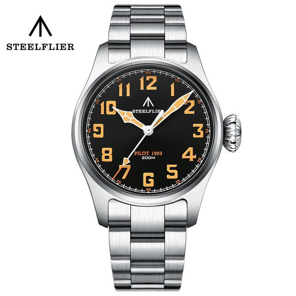 wristwatches steelflier official sf740v quartz pilot series swiss c3 luminous 200m waterproof vh31 movement mens fashion business watch 2307, Slivery;brown
wristwatches steelflier official sf740v quartz pilot series swiss c3 luminous 200m waterproof vh31 movement mens fashion business watch 2307, Slivery;brown