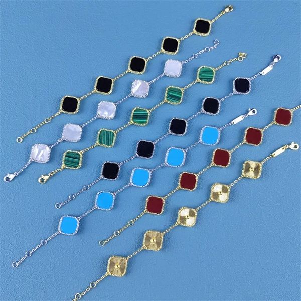 fashion van four leaf fclover bracelet 18k gold onyx shell mother of pearl bracelet for women and girls wedding mother's day designer j, Golden;silver
fashion van four leaf fclover bracelet 18k gold onyx shell mother of pearl bracelet for women and girls wedding mother's day designer j, Golden;silver