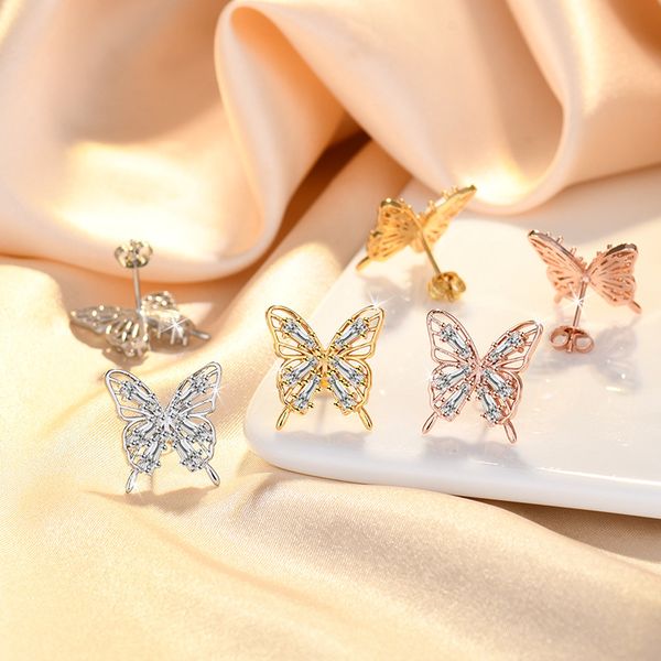 shiny cz diamond butterfly stud earrings 2023 new designer women earrings jewelry gift wholesale, Golden;silver
shiny cz diamond butterfly stud earrings 2023 new designer women earrings jewelry gift wholesale, Golden;silver